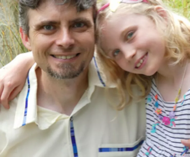 Tom Schuster and his daughter Maia