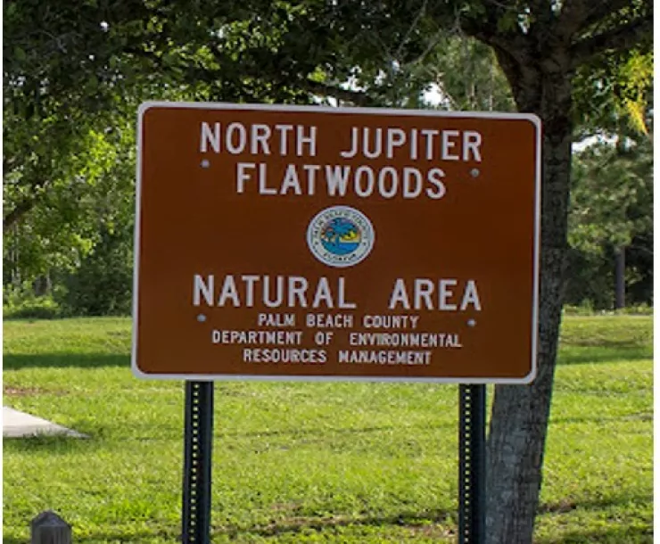 north jupiter flatwoods sign