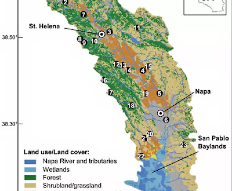 map of napa