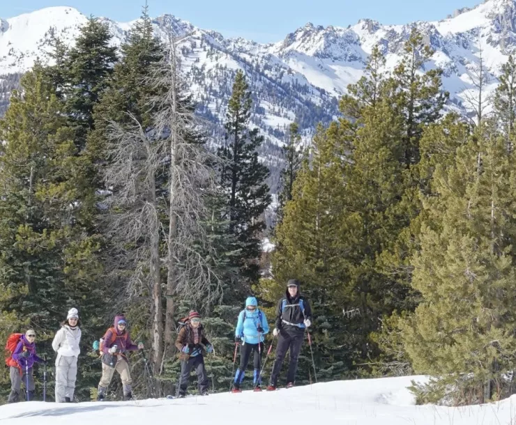 Snowshoeing in Mammoth