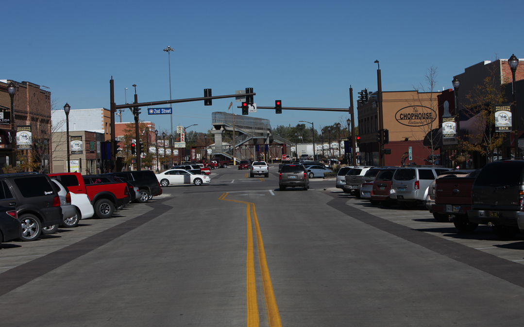 Intersection in Gillette, Wyoming.