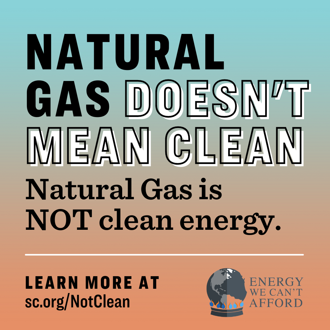 Natural gas is not clean energy