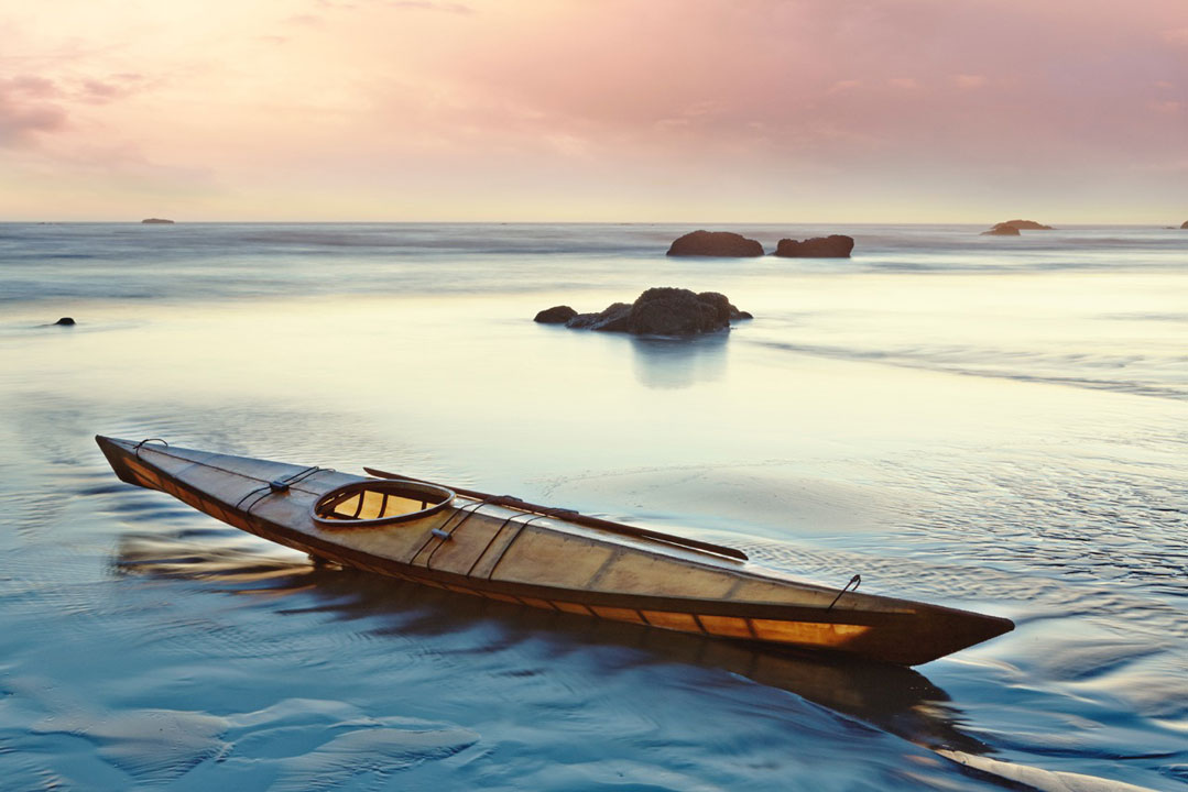A kayak on the water.