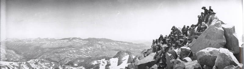 Group on summit of Mt. Lyell