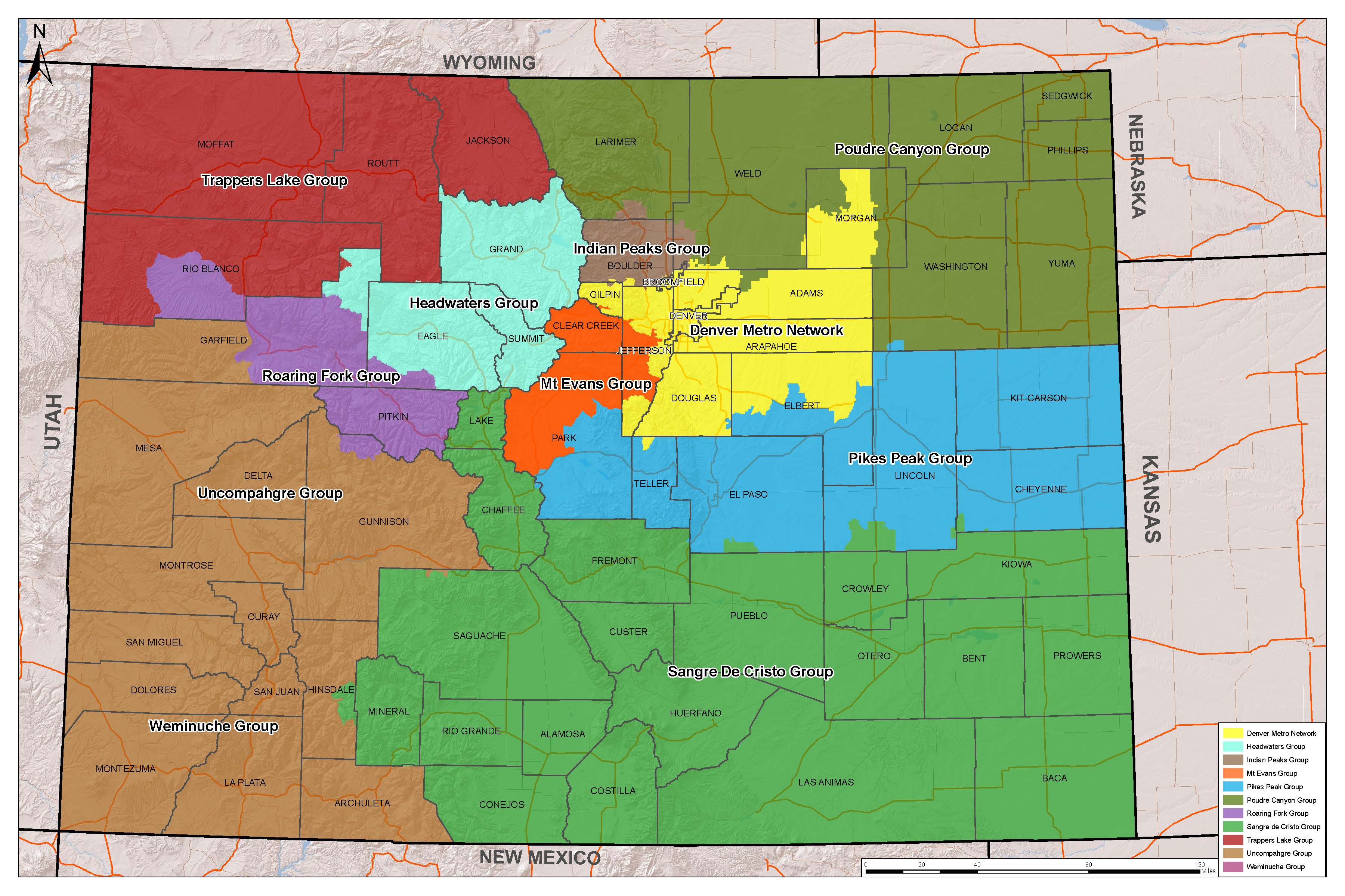 Colorado Sierra Club Groups Map Sierra Club