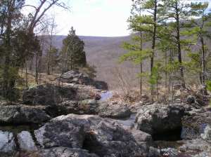 Paisaje de las montañas de Missouri