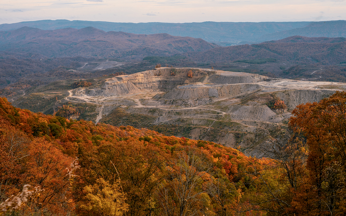 Some Harlan County residents have fought to keep mountaintop-removal coal mines—like this one in neighboring Virginia—out of their area. 